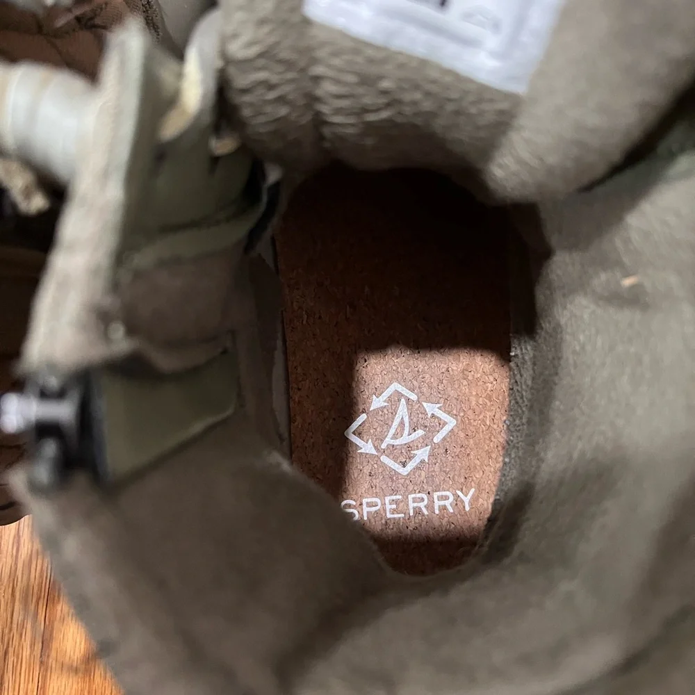 Sperry Green Quilted Saltwater Duck Boots
